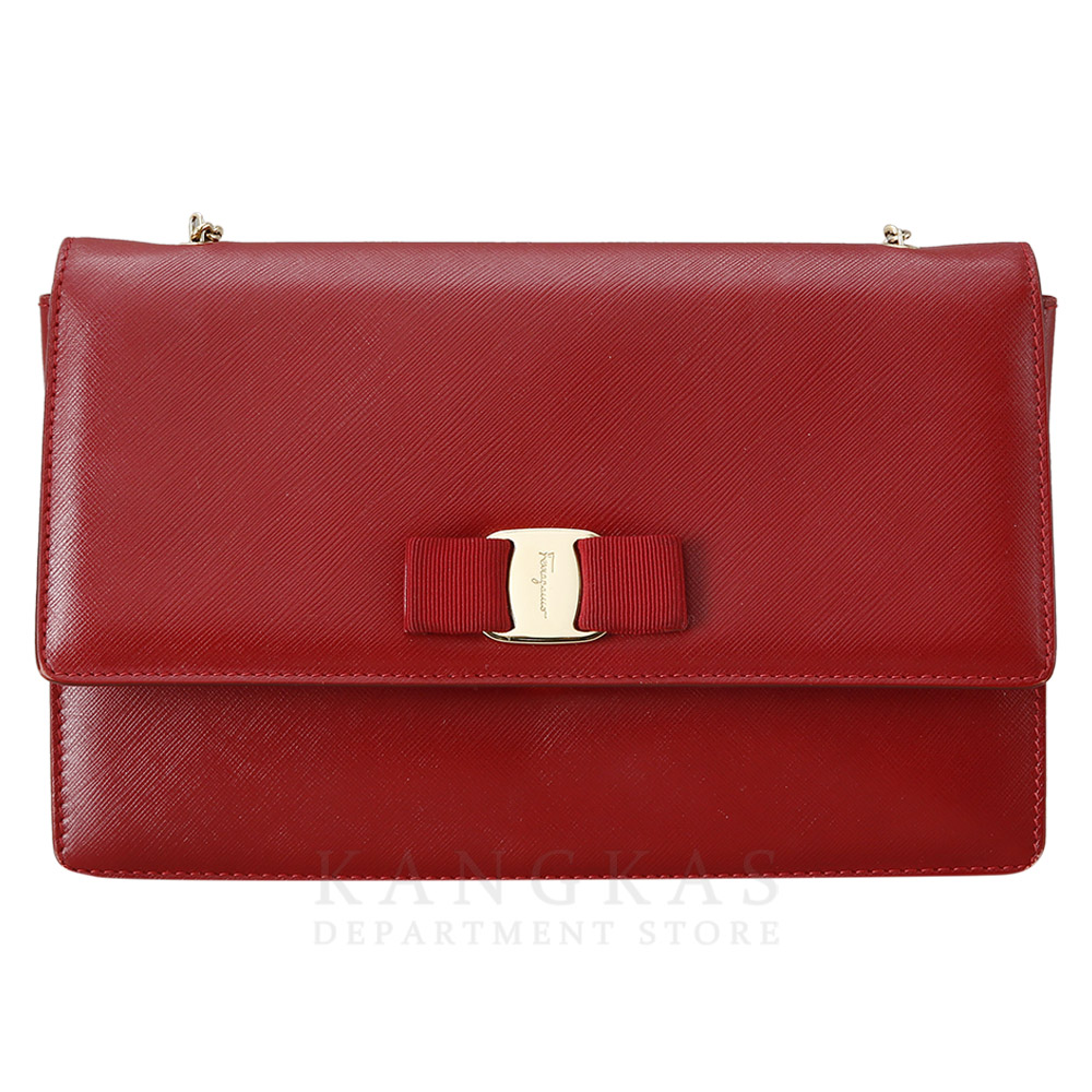 FERRAGAMO(USED)페레가모 바라리본 체인 플랩백